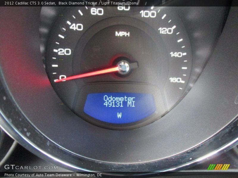 Black Diamond Tricoat / Light Titanium/Ebony 2012 Cadillac CTS 3.0 Sedan