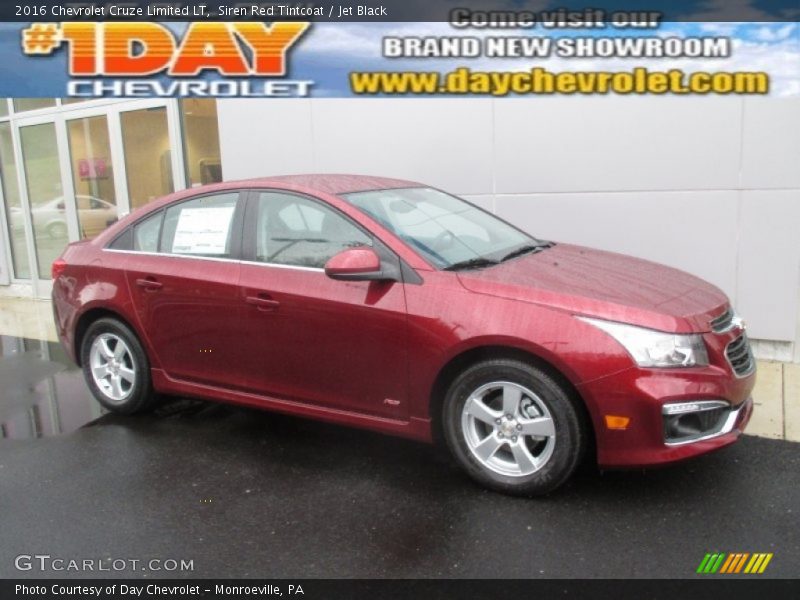 Siren Red Tintcoat / Jet Black 2016 Chevrolet Cruze Limited LT