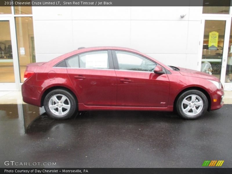 Siren Red Tintcoat / Jet Black 2016 Chevrolet Cruze Limited LT