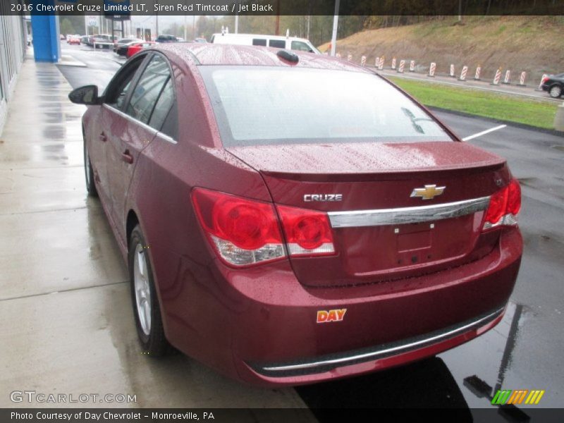 Siren Red Tintcoat / Jet Black 2016 Chevrolet Cruze Limited LT