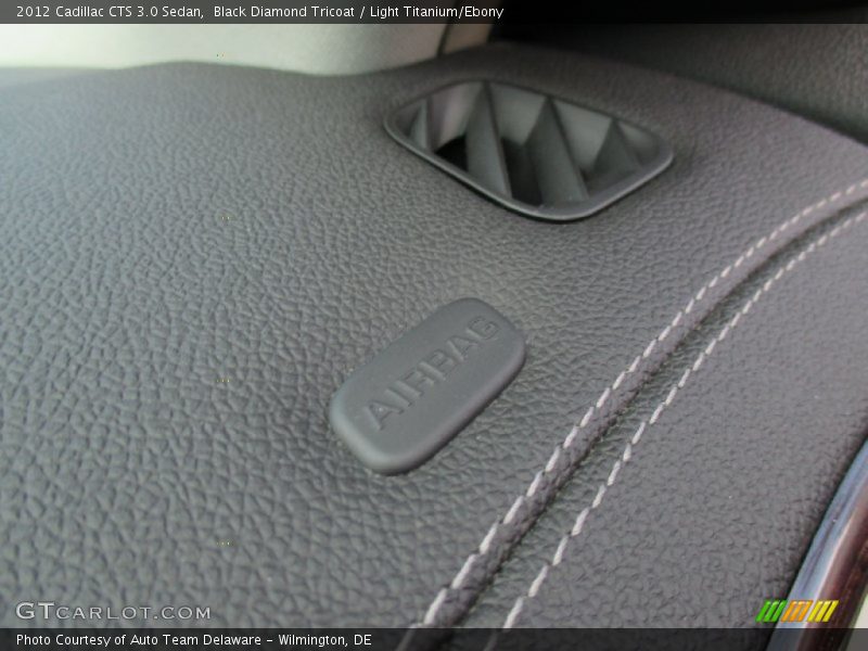 Black Diamond Tricoat / Light Titanium/Ebony 2012 Cadillac CTS 3.0 Sedan