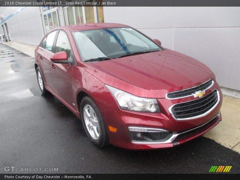 Siren Red Tintcoat / Jet Black 2016 Chevrolet Cruze Limited LT