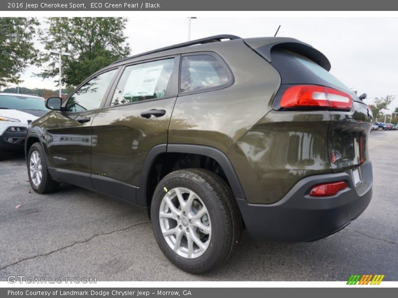 ECO Green Pearl / Black 2016 Jeep Cherokee Sport