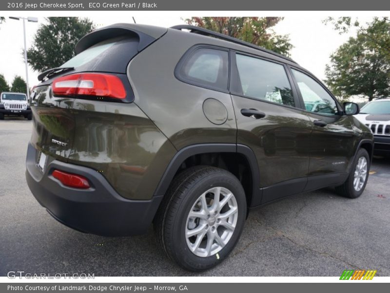 ECO Green Pearl / Black 2016 Jeep Cherokee Sport