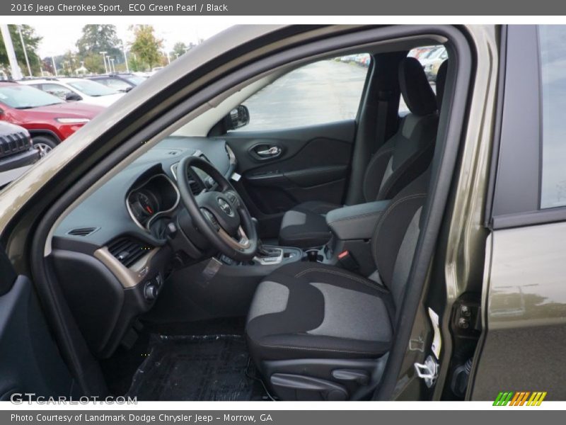 ECO Green Pearl / Black 2016 Jeep Cherokee Sport