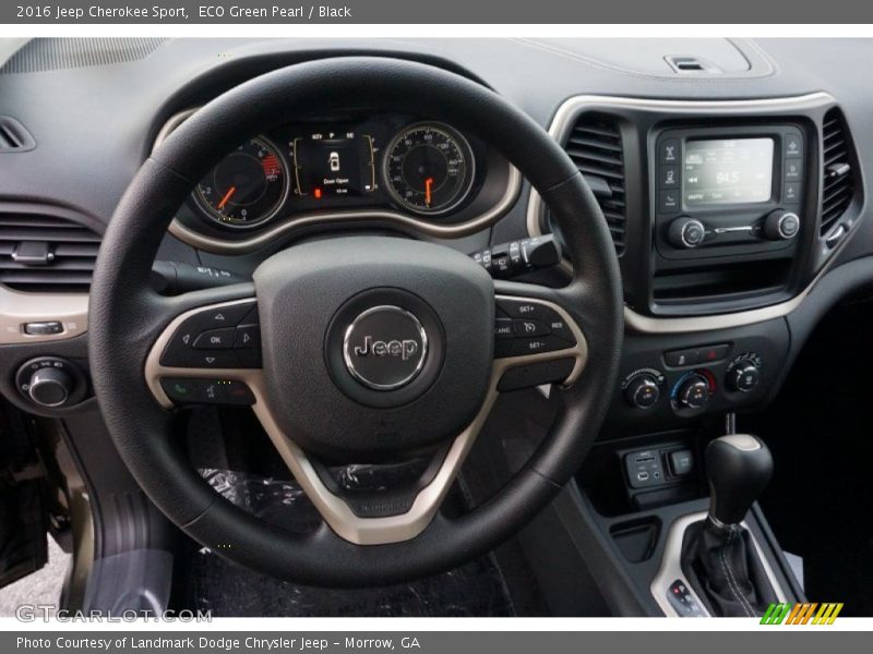 ECO Green Pearl / Black 2016 Jeep Cherokee Sport