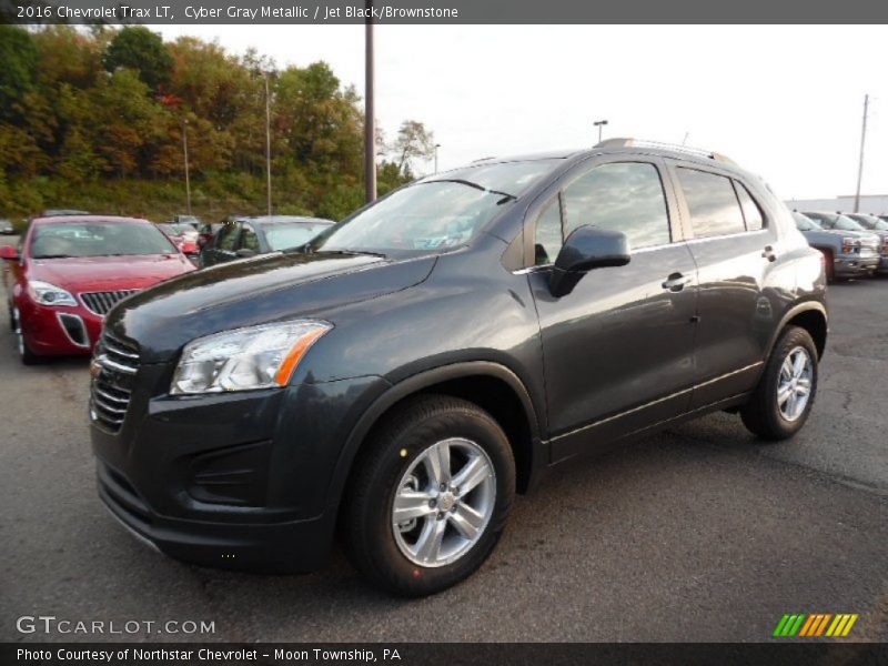 Cyber Gray Metallic / Jet Black/Brownstone 2016 Chevrolet Trax LT