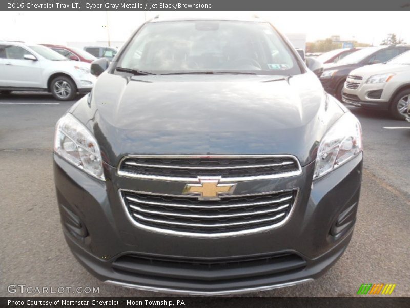 Cyber Gray Metallic / Jet Black/Brownstone 2016 Chevrolet Trax LT