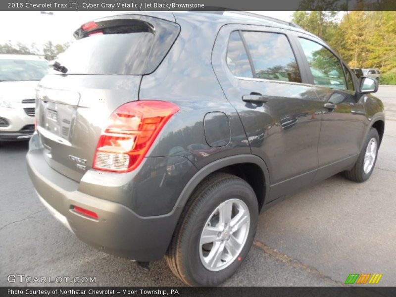 Cyber Gray Metallic / Jet Black/Brownstone 2016 Chevrolet Trax LT