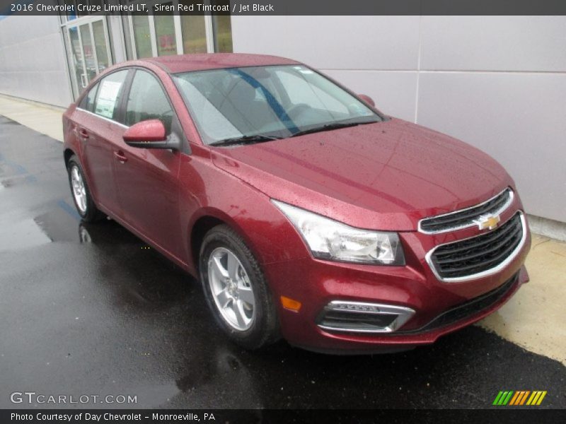 Siren Red Tintcoat / Jet Black 2016 Chevrolet Cruze Limited LT