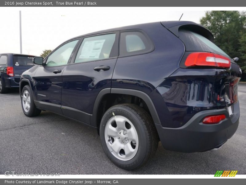 True Blue Pearl / Black 2016 Jeep Cherokee Sport
