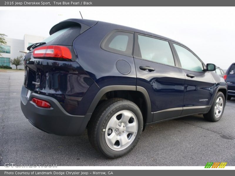 True Blue Pearl / Black 2016 Jeep Cherokee Sport