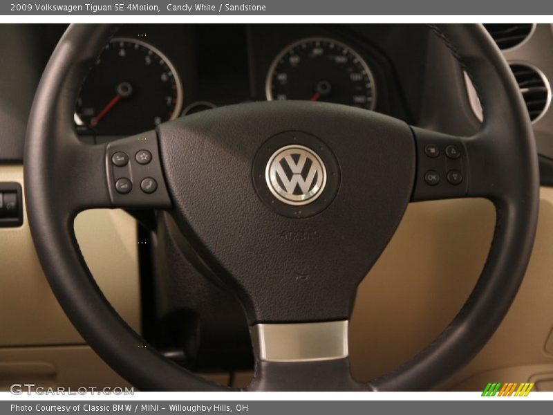Candy White / Sandstone 2009 Volkswagen Tiguan SE 4Motion