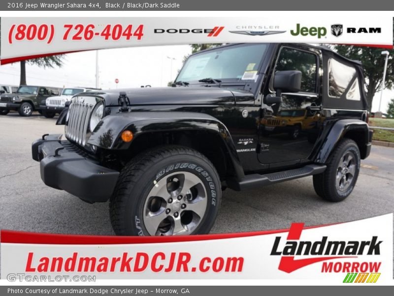 Black / Black/Dark Saddle 2016 Jeep Wrangler Sahara 4x4