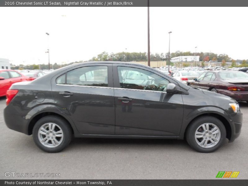 Nightfall Gray Metallic / Jet Black/Brick 2016 Chevrolet Sonic LT Sedan