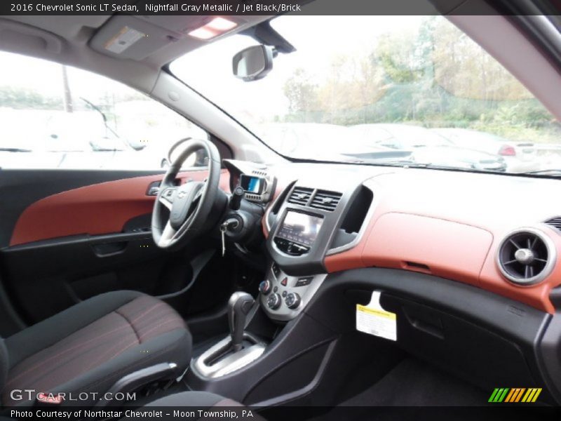Nightfall Gray Metallic / Jet Black/Brick 2016 Chevrolet Sonic LT Sedan