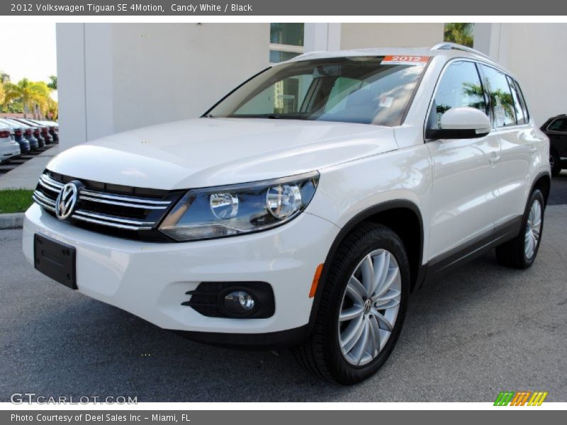 Candy White / Black 2012 Volkswagen Tiguan SE 4Motion