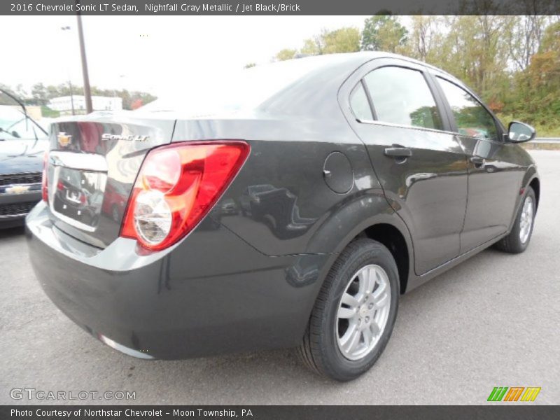 Nightfall Gray Metallic / Jet Black/Brick 2016 Chevrolet Sonic LT Sedan