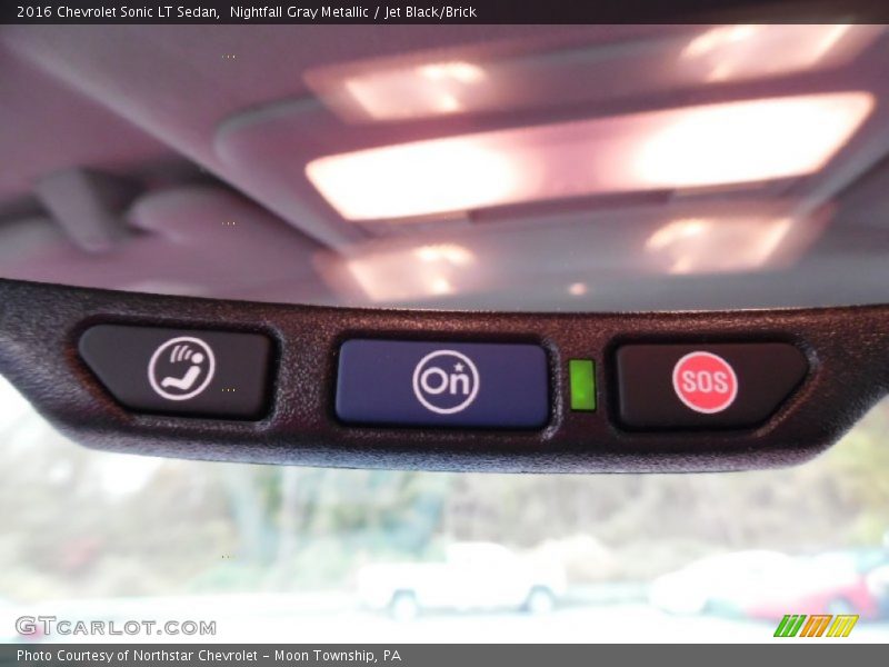 Nightfall Gray Metallic / Jet Black/Brick 2016 Chevrolet Sonic LT Sedan
