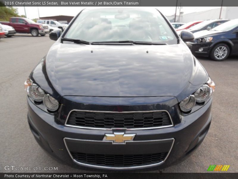Blue Velvet Metallic / Jet Black/Dark Titanium 2016 Chevrolet Sonic LS Sedan