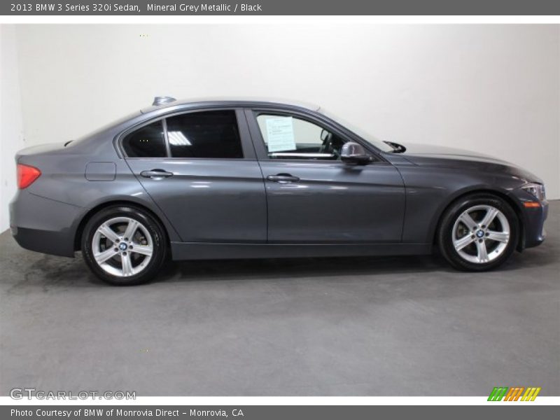 Mineral Grey Metallic / Black 2013 BMW 3 Series 320i Sedan