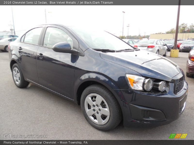 Blue Velvet Metallic / Jet Black/Dark Titanium 2016 Chevrolet Sonic LS Sedan