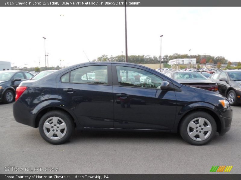 Blue Velvet Metallic / Jet Black/Dark Titanium 2016 Chevrolet Sonic LS Sedan