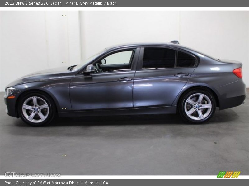 Mineral Grey Metallic / Black 2013 BMW 3 Series 320i Sedan