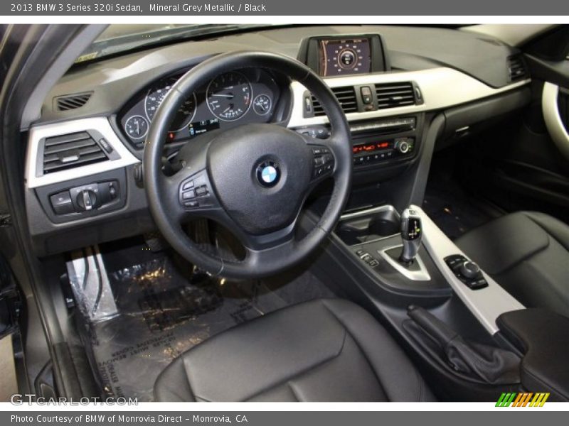 Mineral Grey Metallic / Black 2013 BMW 3 Series 320i Sedan