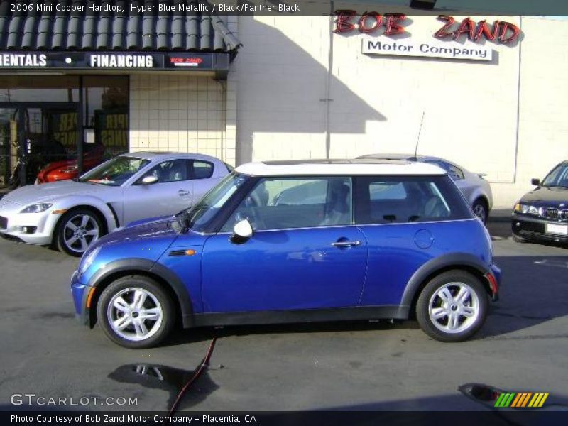 Hyper Blue Metallic / Black/Panther Black 2006 Mini Cooper Hardtop