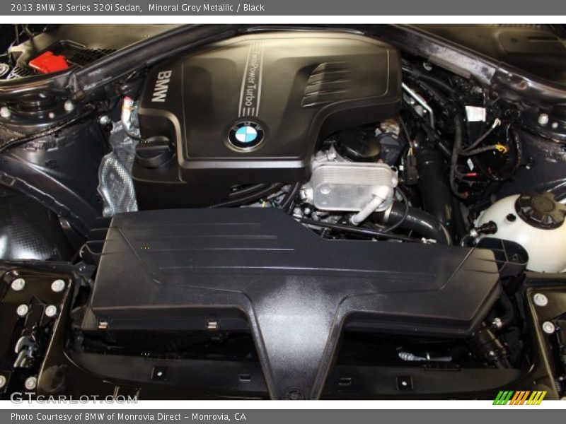 Mineral Grey Metallic / Black 2013 BMW 3 Series 320i Sedan