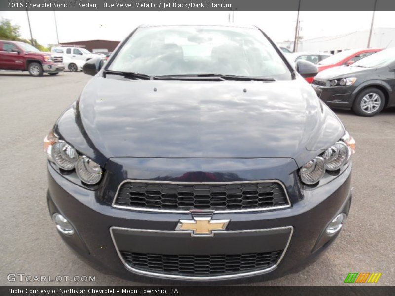 Blue Velvet Metallic / Jet Black/Dark Titanium 2016 Chevrolet Sonic LT Sedan