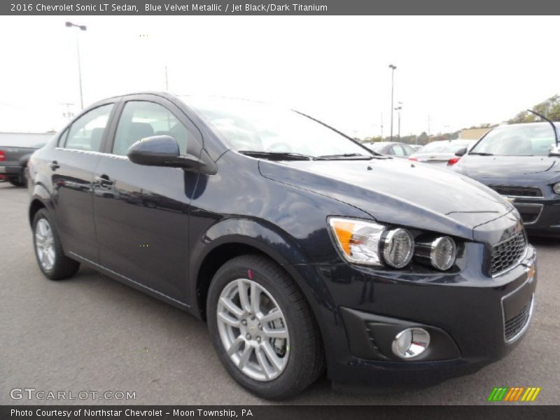 Blue Velvet Metallic / Jet Black/Dark Titanium 2016 Chevrolet Sonic LT Sedan