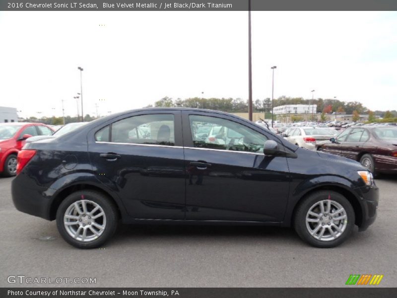Blue Velvet Metallic / Jet Black/Dark Titanium 2016 Chevrolet Sonic LT Sedan