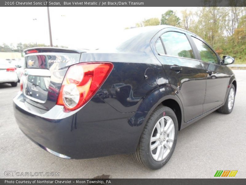 Blue Velvet Metallic / Jet Black/Dark Titanium 2016 Chevrolet Sonic LT Sedan