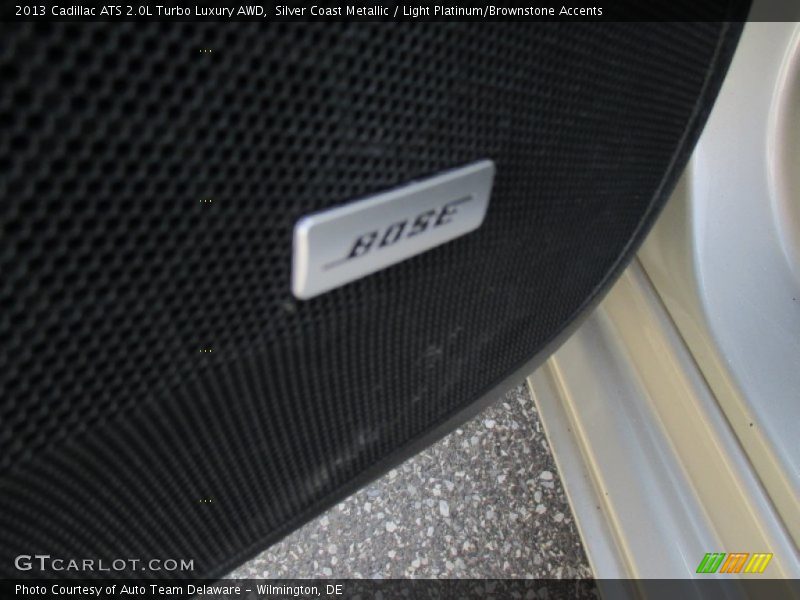 Silver Coast Metallic / Light Platinum/Brownstone Accents 2013 Cadillac ATS 2.0L Turbo Luxury AWD