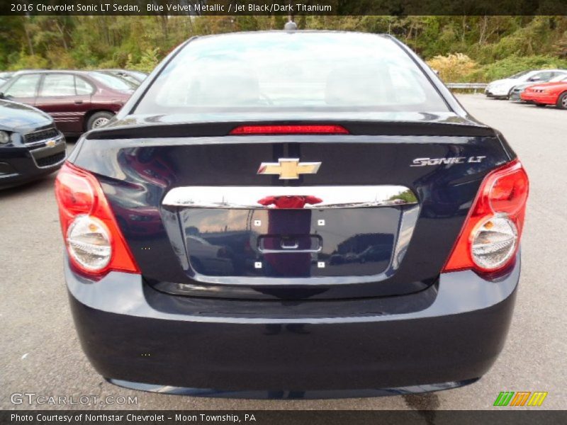 Blue Velvet Metallic / Jet Black/Dark Titanium 2016 Chevrolet Sonic LT Sedan