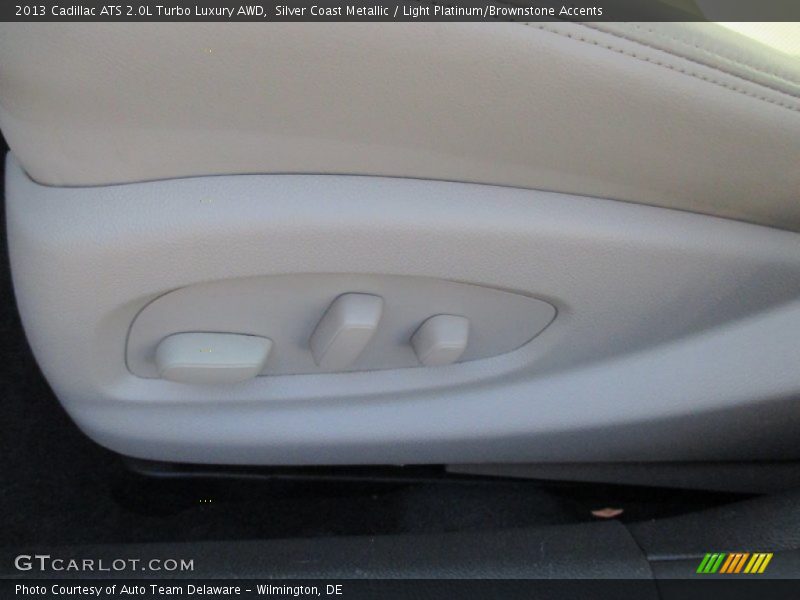 Silver Coast Metallic / Light Platinum/Brownstone Accents 2013 Cadillac ATS 2.0L Turbo Luxury AWD