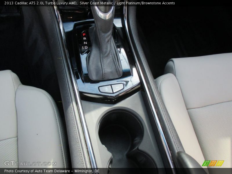 Silver Coast Metallic / Light Platinum/Brownstone Accents 2013 Cadillac ATS 2.0L Turbo Luxury AWD