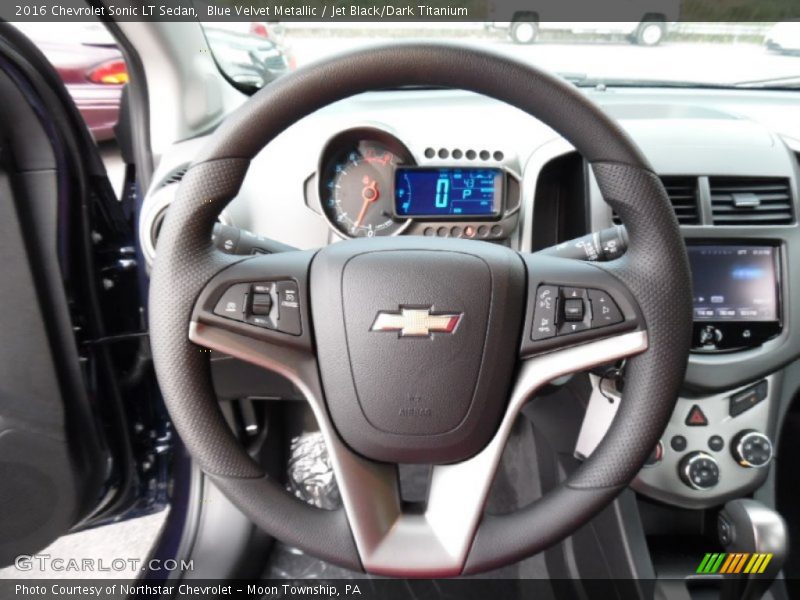 Blue Velvet Metallic / Jet Black/Dark Titanium 2016 Chevrolet Sonic LT Sedan