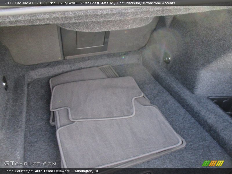 Silver Coast Metallic / Light Platinum/Brownstone Accents 2013 Cadillac ATS 2.0L Turbo Luxury AWD