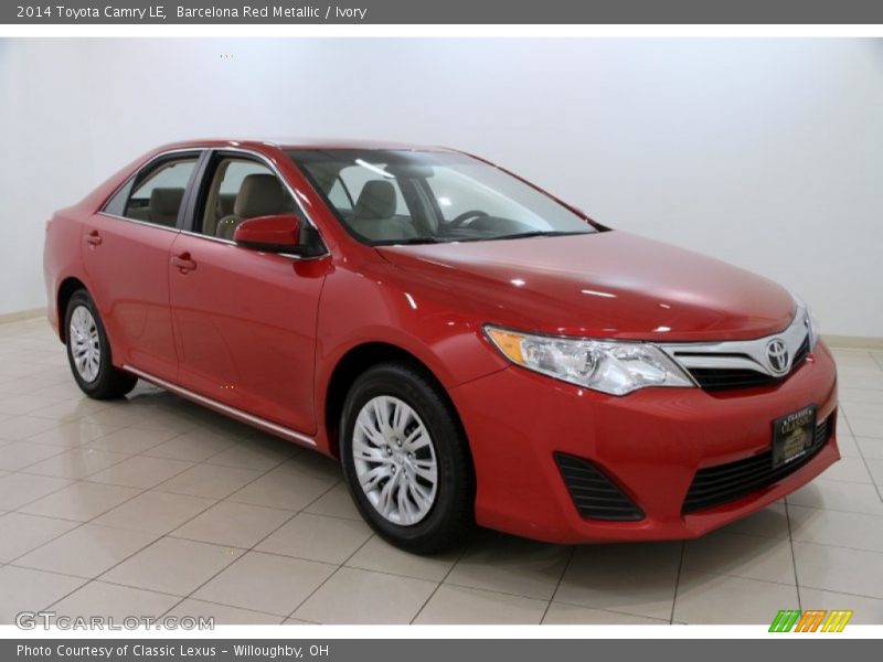 Barcelona Red Metallic / Ivory 2014 Toyota Camry LE