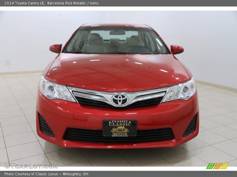 Barcelona Red Metallic / Ivory 2014 Toyota Camry LE