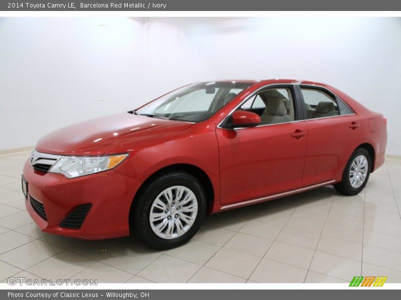 Barcelona Red Metallic / Ivory 2014 Toyota Camry LE