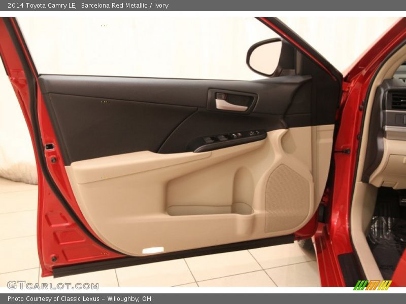Barcelona Red Metallic / Ivory 2014 Toyota Camry LE