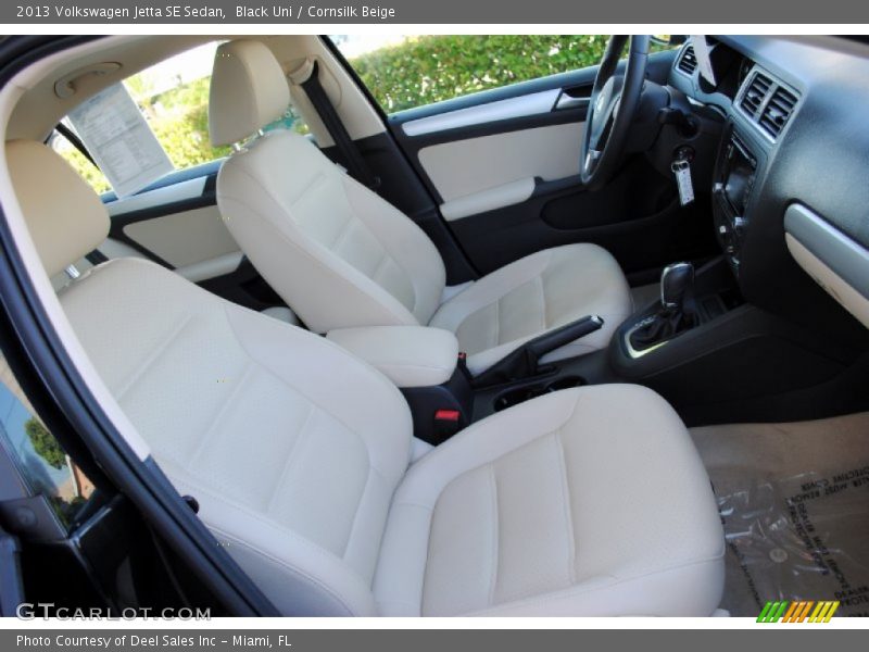 Black Uni / Cornsilk Beige 2013 Volkswagen Jetta SE Sedan