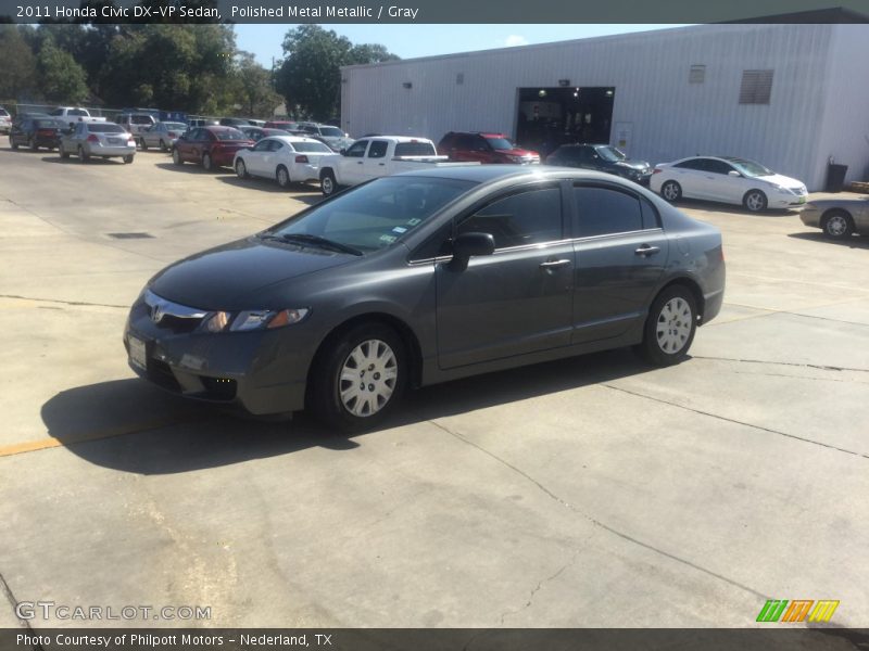 Polished Metal Metallic / Gray 2011 Honda Civic DX-VP Sedan