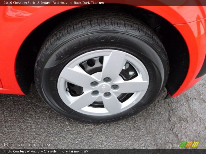 Red Hot / Jet Black/Dark Titanium 2016 Chevrolet Sonic LS Sedan