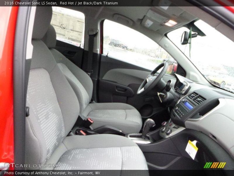 Red Hot / Jet Black/Dark Titanium 2016 Chevrolet Sonic LS Sedan