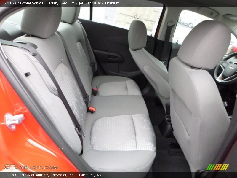 Red Hot / Jet Black/Dark Titanium 2016 Chevrolet Sonic LS Sedan